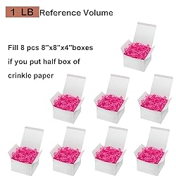 Mefleet 1 LB Crinkle Cut Paper Shred Filler Pink