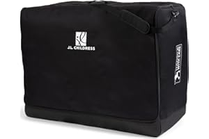 J.L. Childress Universal Stroller Travel Bag for Airplane - Fits Most Baby Strollers, Flying Essentials, Airport Accessories for Gate or Luggage Check, ID Card, AirTag Compatible - Large, Padded