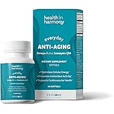 Everyday Anti-Aging Supplement - Omega 3 Fatty Acid Supplements + High Absorption Coq10 - Energy Supplements for Heart Health & Overall Vitality - Non GMO Softgels Powered by Vesisorb® (60 Ct)
