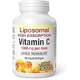 Natural Factors Liposomal Vitamin C, HIGH ABSORPTION, 90 Liquid Softgels, 1000 mg per Dose, Immune Support, Antioxidants, Pro