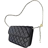INNTURT Mini Belt Bag, Synthetic Leather Quilted Bags for Women Small Crossbody Bag Mini Bags for Women Trendy Accessories Small Black