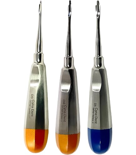 Kit De Elevadores Luxantes Dentales PDL Para Extracción De Raíces - Acero Inoxidable, Set Completo