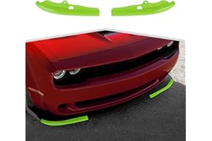 amayum Front Bumper Lip Splitter Protector Cover fit for 2015+ Dodge Challenger R/T GT SRT(Light Green) Front Bumper Guard