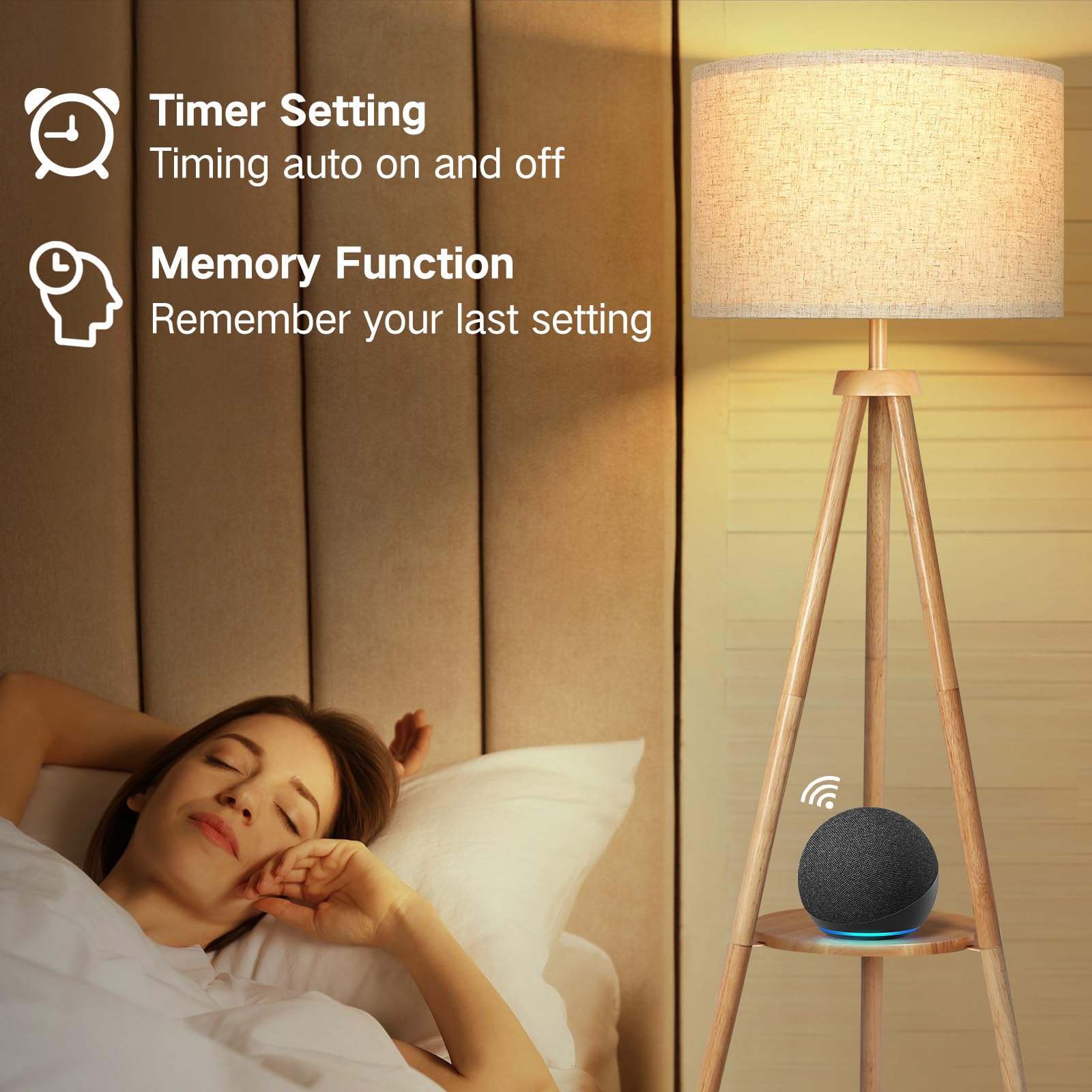 OUTON Tripod Floor Lamp