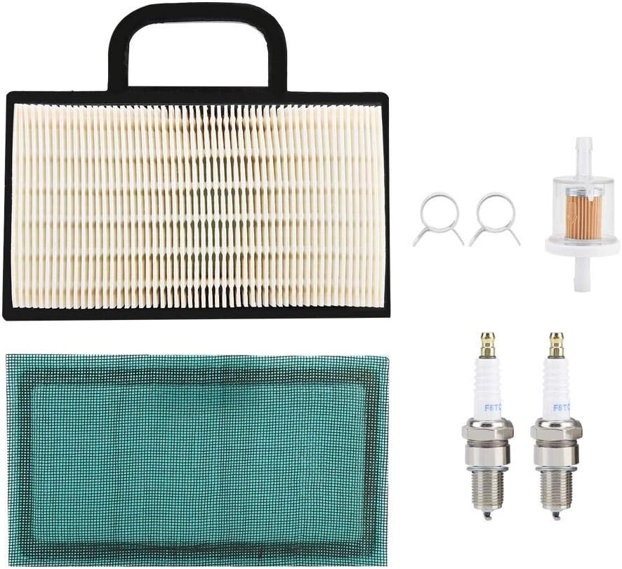 Lawn Tractor Air Filter Kit Pre Filter for 499486S 273638 5063B Fuel Filter Tune up Kit for D140 Z425