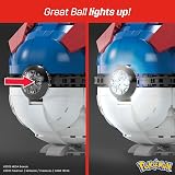 MEGA Brands Mega Pokémon Great Ball Buildable 299 Pieces Light 5 in Tall HMW04 view 3