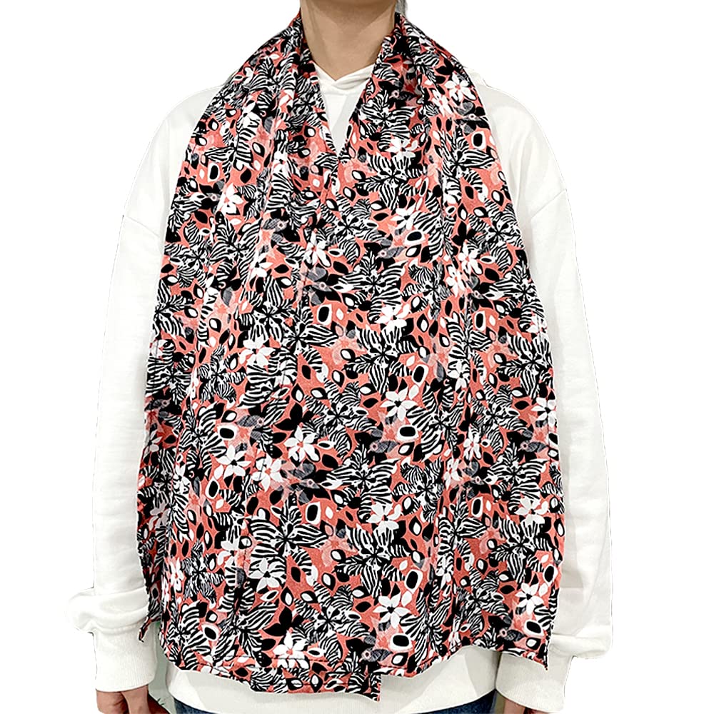 HXCH Adult Bib Dining Scarfs for Elderly Parkinson Disabled Handicapped, Mealtime Clothing Protector Daily Living Eating Aids Accessories (Orange)