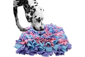 LIVEKEY Pet Snuffle Mat for Dogs, Dog Feeding Mat, Nosework Training Mats for Foraging Instinct Interactive Puzzle Toys (Pink&Purple&Blue)