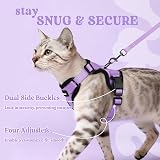 rabbitgoo Cat Harness and Lead Set XS Adjustable Escape Proof Purple view 6