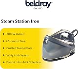 Beldray Power Pro Steam Station Iron 3000W 2.5L 40 g/min 3.5 bar view 2