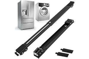 ZATOZKAR Universal Extendable Furniture Appliances Rollers, Strong Mover Tools with 24 Roller & Brake Equipment Strong Base for Washing Machines Refrigerators Dryers Bearing 600LB