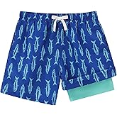 westwolf Boys Swim Trunks Compression Liner Bathing Suit Quick Dry Swimsuit 5-16T