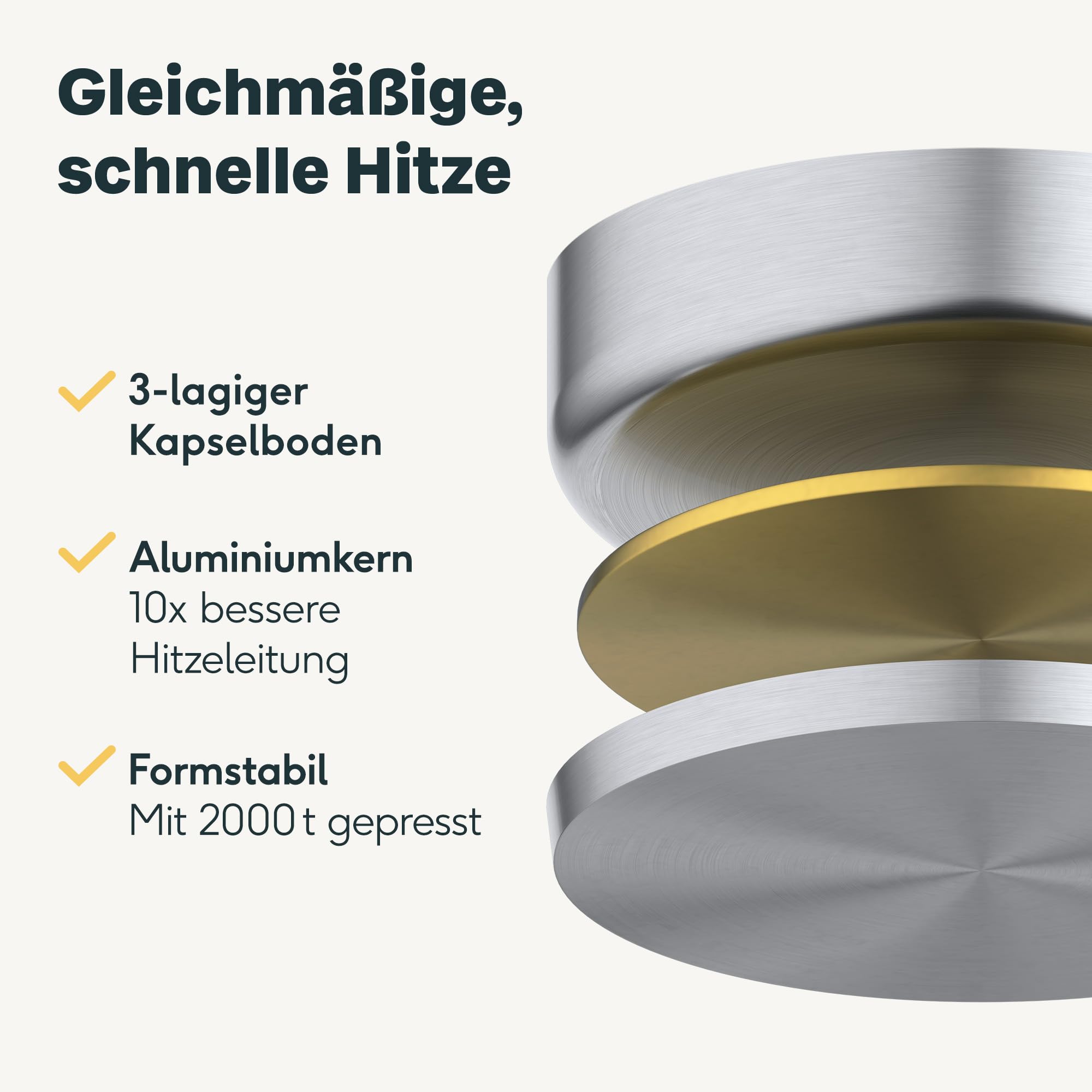 SILBERTHAL Edelstahl Pfanne Unbeschichtet - Induktion - Profi Bratpfanne 28cm - Röstaromen - Ofenfest 4