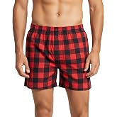 Andrew Scott Men's Cotton Flannel Boxers | Super Soft Woven Boxer Shorts | Natural &amp; Breathable Fabric | Multi Packs &amp; Colors