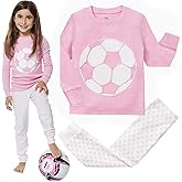 Bluenido 2 Piece Tag Free Pjs for Girls - 100% Cotton Pajamas Set - Kids Winter Pajama - Snug Fit Girl Sleepwear (12M-8Y)