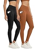 ODODOS 2-Pack Full Length High Waist Workout