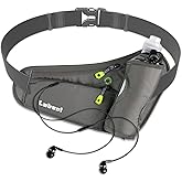 Running Belt, Waterproof Hydration Belt with Water Bottle Holder Hiking Walking Waist Pack Reflective Adjustable Fanny Pack Compatible for Phone Waistband Outdoor