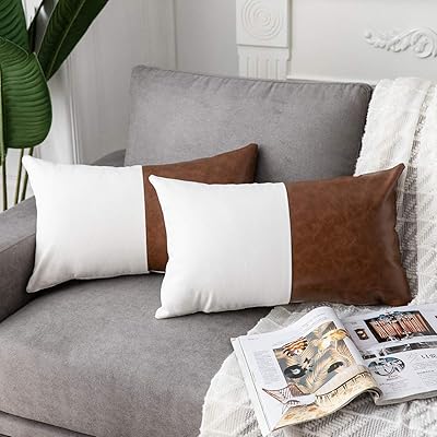DEZENE Small Lumbar Decorative Throw Pillow Covers, Kuwait
