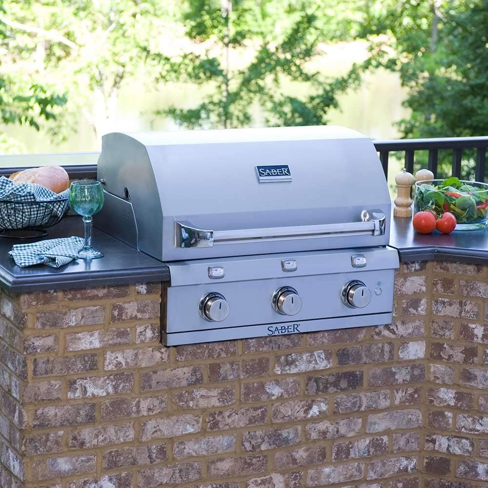 review SABER 3-Burner Built-in Infrared Grill, 32-Inches, Propane (R50SB0417-A00AA5517)