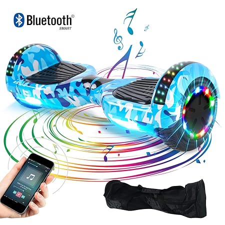 Windgoo Hoverboard, 6.5' Self Balance Scooter mit Bluetooth Lautsprecher, 2 * 250W Motor, LED Lights, Elektro Scooter