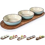 Artena 6oz Turquoise Solid Ceramic Chips and Dip
