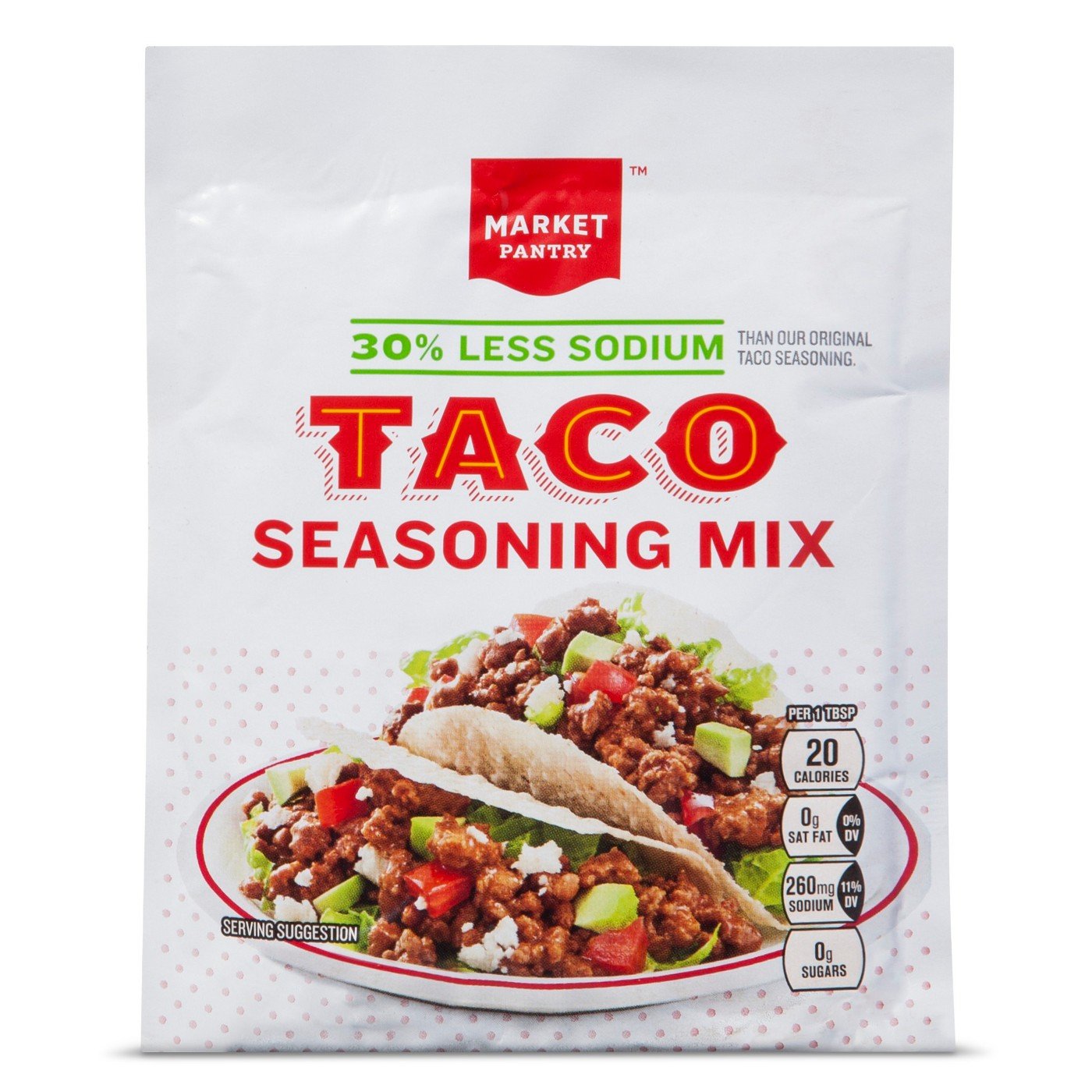 Amazon Com Taco Seasoning Mix 30 Less Sodium 1 25oz Market