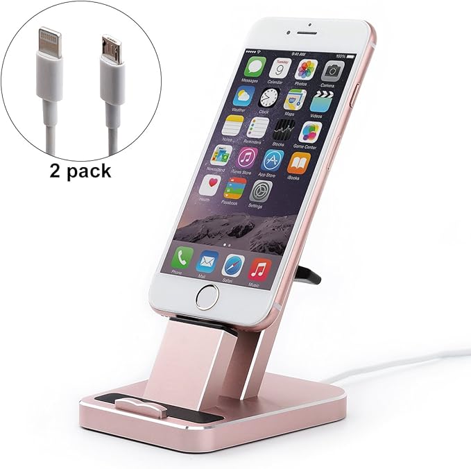 iPhone Dock, Aluminum iPhone Desk Charger Stand Dock