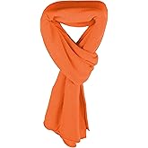 Love Cashmere Women's Ultrafine 100% Cashmere Scarf Wrap - Mercury Orange - made in Scotland