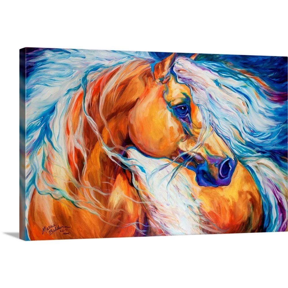 Free Breeze Palomino Canvas Wall Art Print, 48"x32"x1.25"