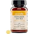 NatureWise Vitamin D3 4000IU + K2 (MK7) 100mcg with Organic Extra Virgin Coconut Oil - Supports Calcium Absorption, Bone & Immune Health - Non-GMO, Soy & Gluten-Free - 30 Softgels[1-Month Supply]