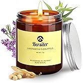 Bersiler Aromatherapy Candles, Scented Candles, 7OZ Lavender Eucalyptus Candles Stress Relief and Relax for Home & Bedroom Gift for Women Birthday Christmas, Soy Wax Candle