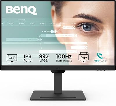 BenQ GW2490T 23.8 Inch IPS Monitor FHD 1080p 100Hz Ergonomic Design