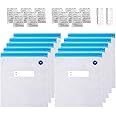 3D Printer Filament Vacuum Storage Bags Kit, TIOPY 10 Thicken Spool Storage Sealing Bags with 10 Desiccant and 2 Seal Clip, 11.8x13.4 in, Keep Filament Dry, For PLA/PETG/TPU/ABS 1.75 mm, No pump
