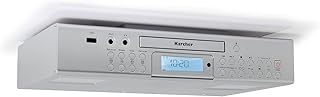 Karcher RA 2050 Unterbauradio (UKW-Radio, CD-Player, USB, USB-Charger, Countdown-Timer, Fernbedienung) silber