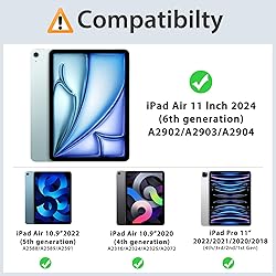 MoKo Case for iPad Air 11 Inch M2 2024/ iPad Air