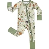 pureborn Baby Sleeper Viscose from Bamboo Zipper Footies Pjs 0-24 Months | Buttery soft, 2 way zipper, OEKO-TEX Certified, br
