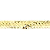 CleverDelights 2x3mm Cable Chain Necklaces - 24 Inch Length