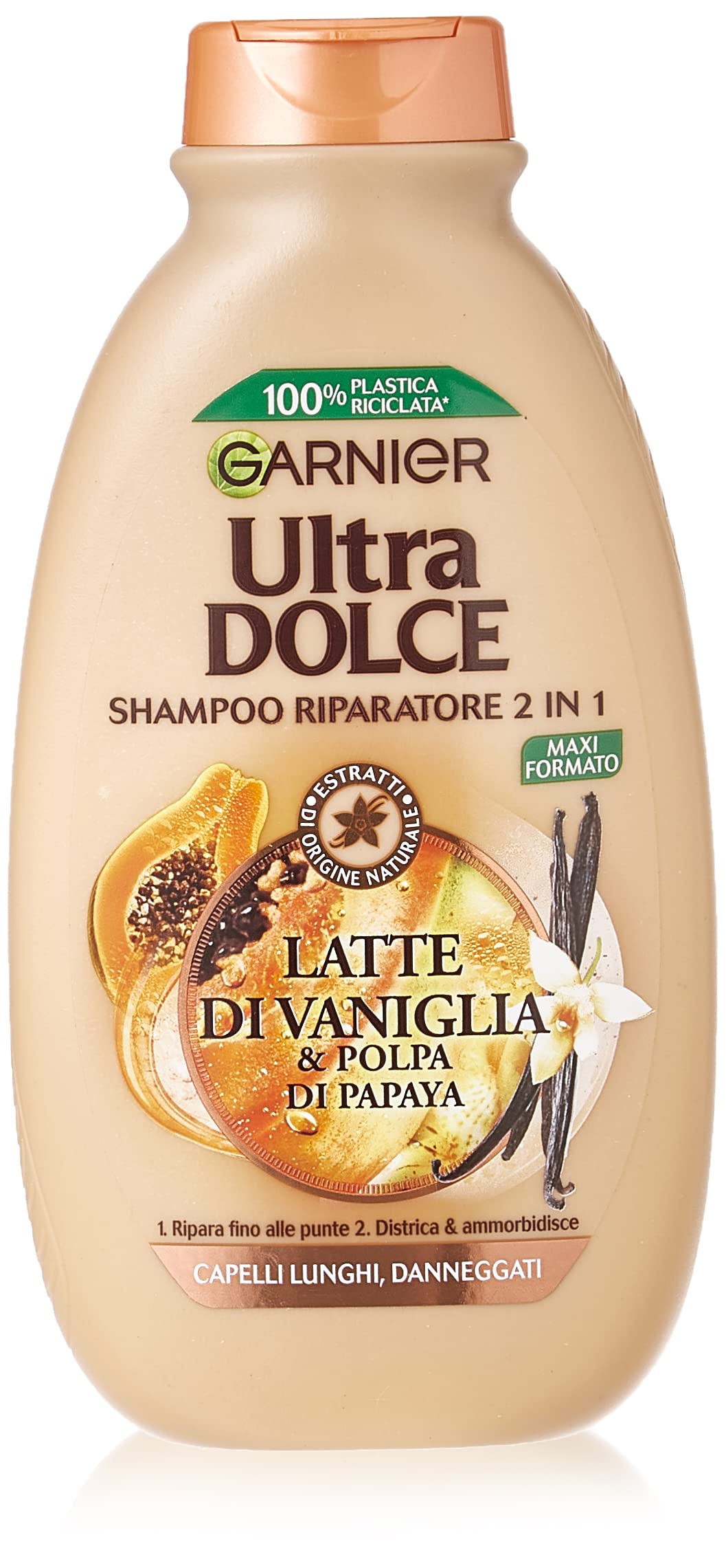 Ultra Dolce - vanilla milk and papaya pulp shampoo 300 ml
