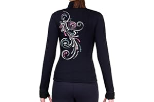 NY2 SPORTSWEAR Figure Skating Polartec Polar Fleece Jacket with Spangles JS112B - Child Sizes