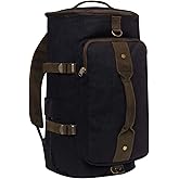 Rothco Convertible Canvas Duffle Backpack – Outdoor Camping Weekend Travel Bag 30L