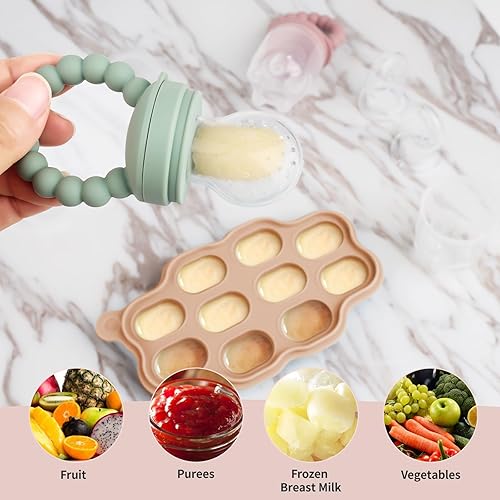 Milkybox Silicone Baby Food Feeders Freezer Tray for Batch Prep
