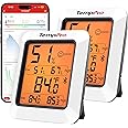 ThermoPro Hygrometer Thermometer for House TP350, Bluetooth Room Indoor Greenhouse Thermometer Monitor Up to 260FT, Backlit H