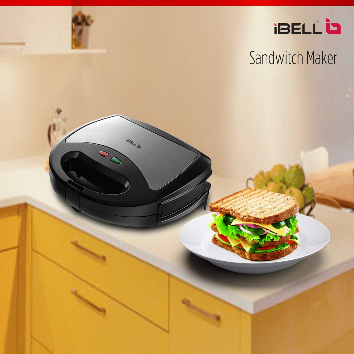 ibell sm301 750 watt 3 in 1 sandwich maker