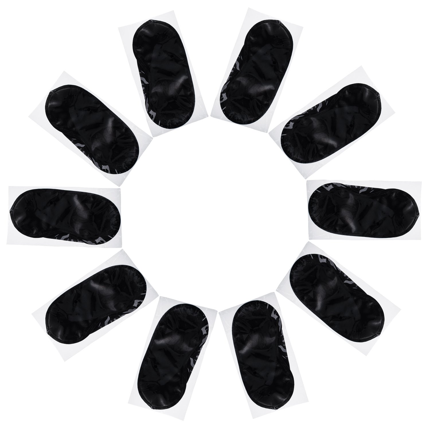 Mudder Blindfold Eye Mask Shade Cover for Sleeping with Nose Pad, 10 Pack : Beauty