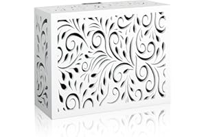 PELSSEL Wooden Doorbell Chime Cover Box Only – Decorative Wall-Mounted Door Bell Cover for Indoor/Outdoor Use – Noise-Reducing, Easy to Install, Universal Fit (standard seize (7.75” x 6” x 2.75”))