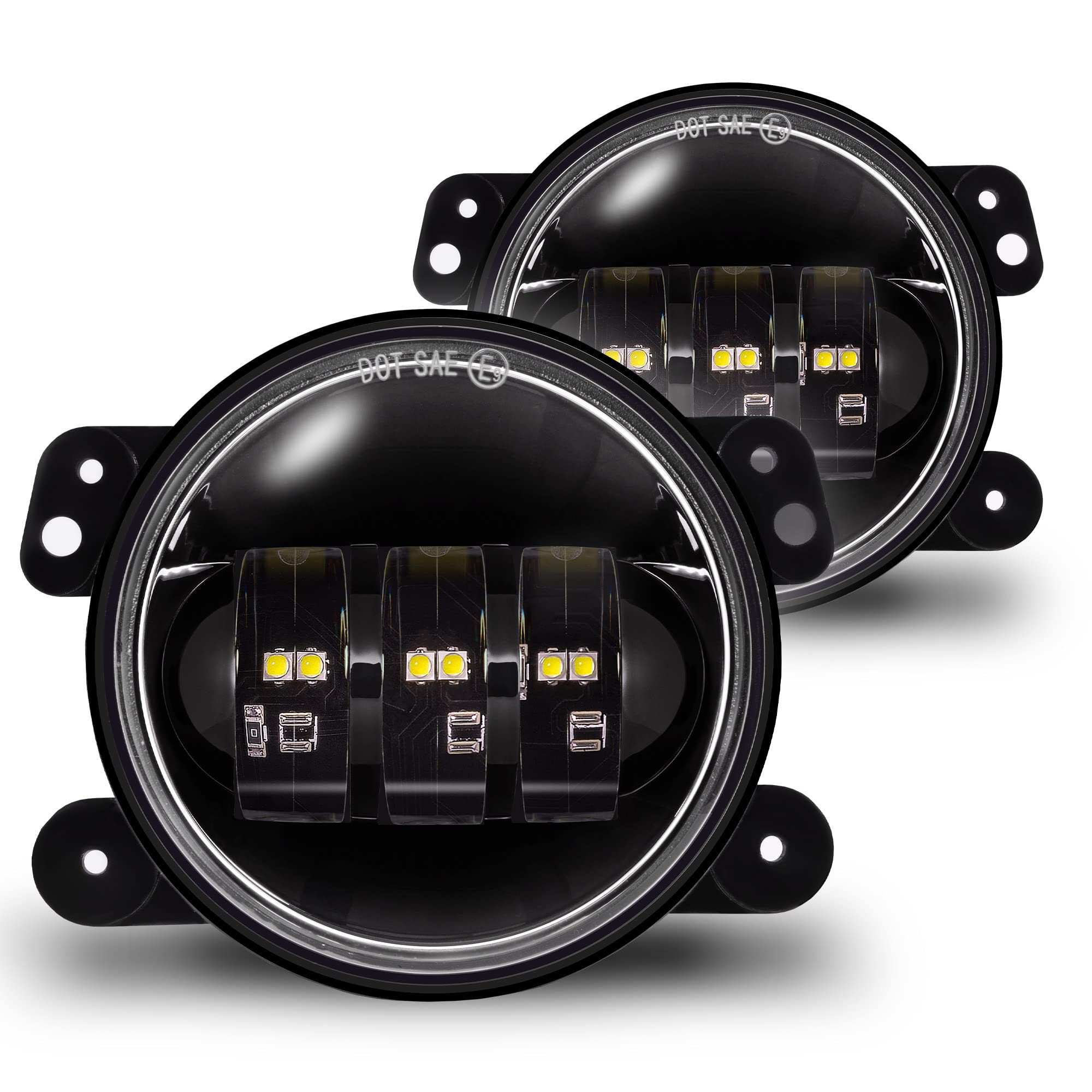 TRUE MODS 4-inch 60W LED Fog Lights Replacement For