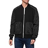 KARL LAGERFELD mens Zip Front Pocket Arm Logo Jacket