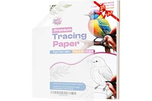 THE TOYAGATOR Tracing Paper 9 x 12 Inch - 75 Sheets 41lb/63gsm Trace Paper for Sketching, Preliminary Drawing, Drafting & Overlays - Premium Translucent Tracing Paper for Pencil, Marker and Ink