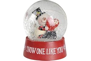 Blossom Bucket Snow One Like You Christmas Snow Globe with Snowman