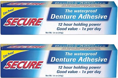 Secure Denture Bonding Cream 1.4 Ounce 2 per Case Brand Secure